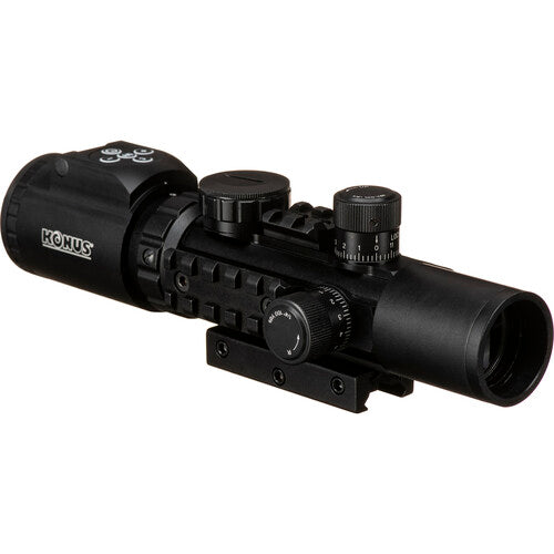 Konus 2-6x28 KonusPro AS-34 Visor Rifle con Retícula Mil-Dot y 3 Rieles