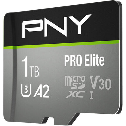 PNY 1TB PRO Elite Tarjeta microSDXC UHS-I 100MB/s con Adaptador SD