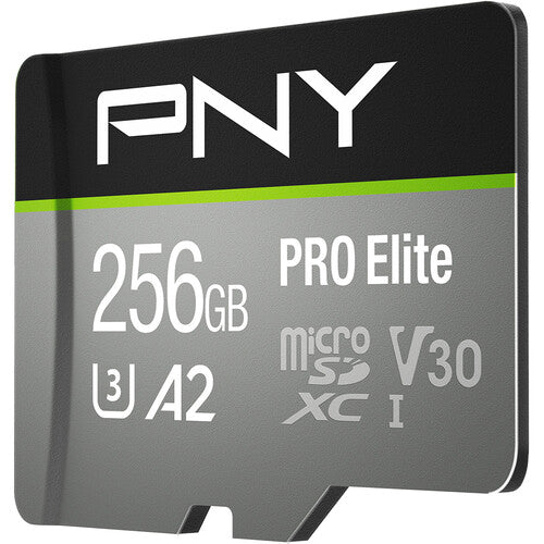 PNY 256GB PRO Elite microSDXC UHS-I Tarjeta de Memoria 100MB/s con Adaptador SD