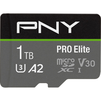 PNY 1TB PRO Elite Tarjeta microSDXC UHS-I 100MB/s con Adaptador SD
