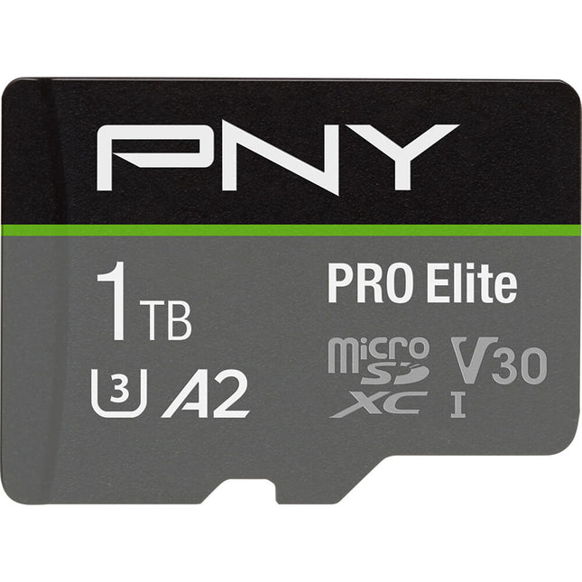 PNY 1TB PRO Elite Tarjeta microSDXC UHS-I 100MB/s con Adaptador SD
