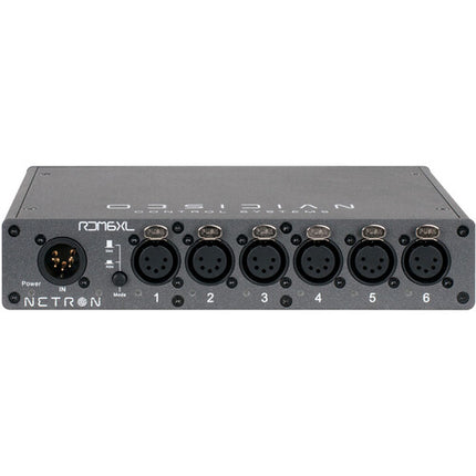 Obsidian Netron RDM 6XL Splitter DMX RDM 6 Salidas 5 Pin con Montaje en Pared