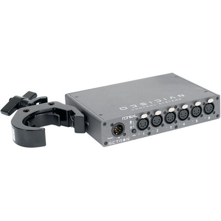 Obsidian Netron RDM 6XL Splitter DMX RDM 6 Salidas 5 Pin con Montaje en Pared