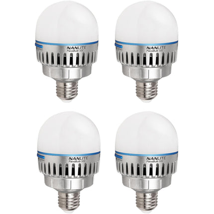 Nanlite PavoBulb 10C LED Bicolor RGBWW Kit 4 Luces 2700-7500K 10W USB-C