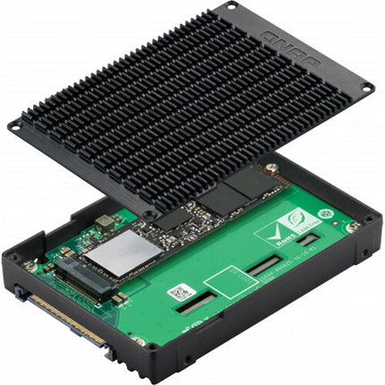 QNAP QDA-UMP4 Adaptador SSD M.2 2280 a 2.5 U.2 PCIe 4.0 5382MBs lectura 2424MBs escritura