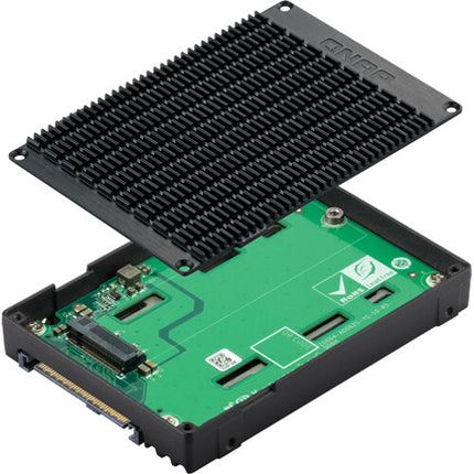 QNAP QDA-UMP4 Adaptador SSD M.2 2280 a 2.5 U.2 PCIe 4.0 5382MBs lectura 2424MBs escritura