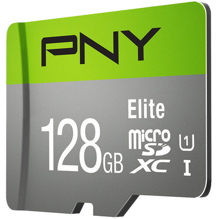 PNY 128GB Elite microSDXC UHS-I Clase 10 85MB/s con Adaptador SD