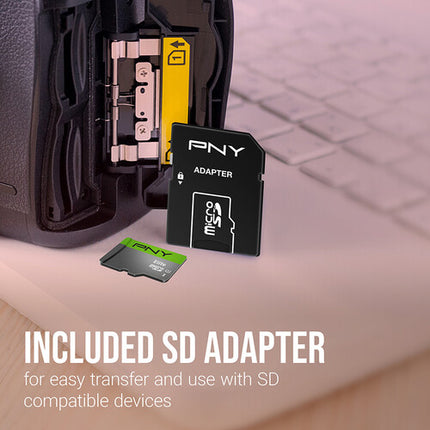 PNY 128GB Elite microSDXC UHS-I Clase 10 85MB/s con Adaptador SD
