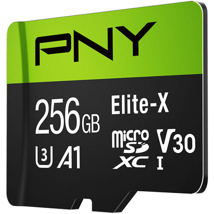 PNY 256GB Elite-X microSDXC UHS-I Tarjeta de Memoria 100MB/s V30