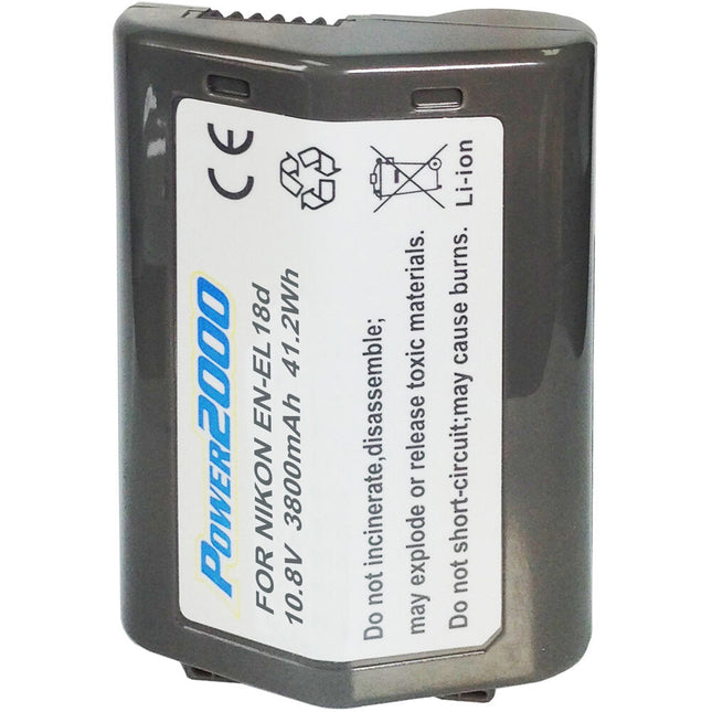 Power2000 ACD-800 Batería para Nikon EN-EL18d Compatible Z9 con Chip Integrado