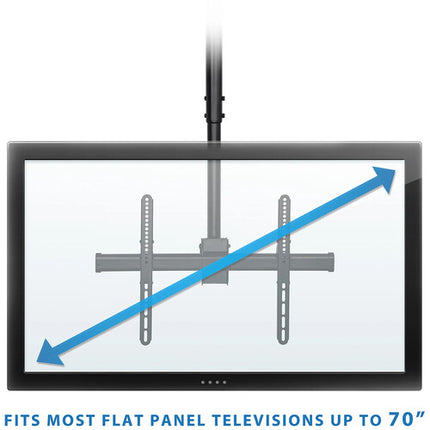Mount-It! MI-509L Soporte de Techo para Pantallas de 32 a 70" 110 lb Capacidad VESA 200x200 a 600x400mm