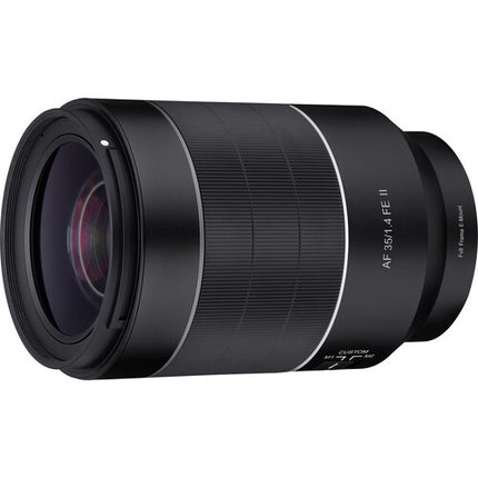Rokinon 35mm f1.4 AF II Lente para cámaras Sony E-Mount con autoenfoque y diafragma 9 hojas