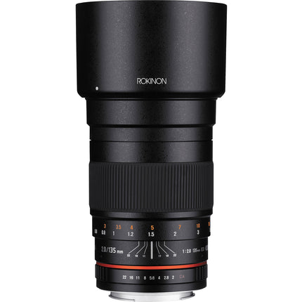 Rokinon 135mm f 2.0 ED UMC Lente Canon EF Montura Full Frame 77mm