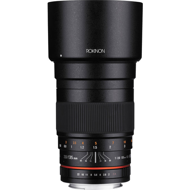 Rokinon 135mm f 2.0 ED UMC Lente Canon EF Montura Full Frame 77mm
