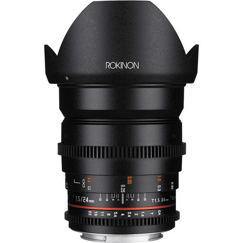 Rokinon 24mm T1.5 Objetivo Cine para Canon EF Montura Full Frame 84.1° FOV