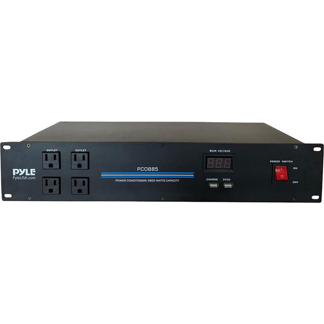 Pyle Pro acondicionador de energía rackmount 20 salidas 3600W 2RU 19 pulgadas