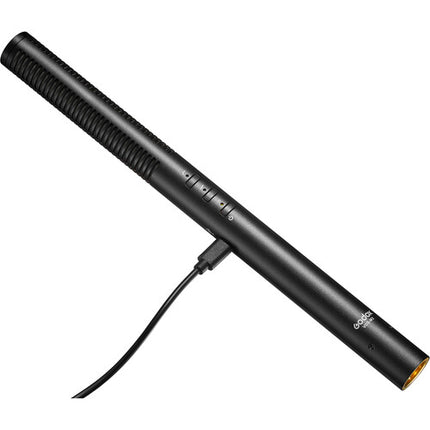 Godox VDS-M3 Micrófono Supercardioide Condensador Recargable 220h batería y filtro paso alto 75 Hz