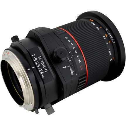 Rokinon Tilt-Shift 24mm f/3.5 ED AS UMC Lente para Canon Gran Angular 8.5º Tilt 12mm Shift