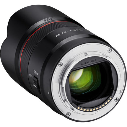 Rokinon AF 75mm f/1.8 FE Objetivo Sony E Full Frame 9 Cuchillas