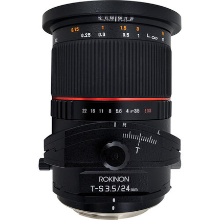 Rokinon Tilt-Shift 24mm f/3.5 ED AS UMC Lente para Canon Gran Angular 8.5º Tilt 12mm Shift