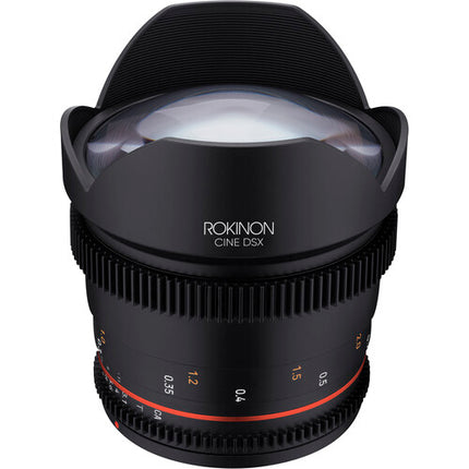 Rokinon 14mm T3.1 Lente Cine Ultra Gran Angular EF Montura Resistente al Clima
