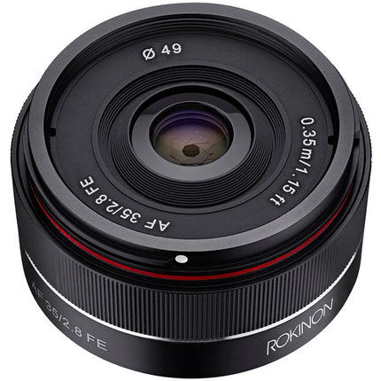 Rokinon AF 35mm f/2.8 FE objetivo para Sony E formato full-frame aut focus
