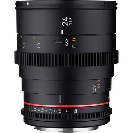 Rokinon 24mm T1.5 DSX Lente Cine Full Frame Sellada EF Mount