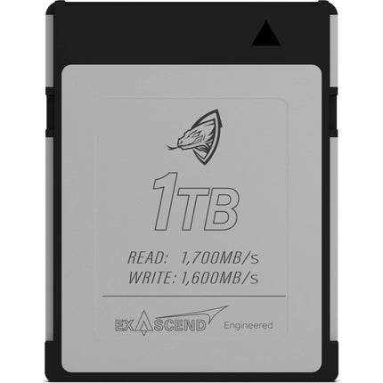 Exascend 1TB Archon CFexpress Tipo B Tarjeta de Memoria 1700MBs Lectura 1600MBs Escritura 5 Años Garantía
