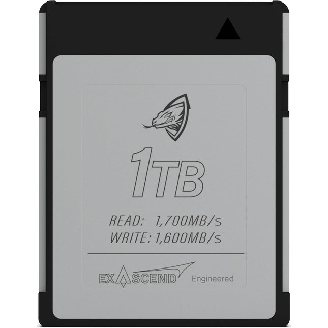 Exascend 1TB Archon CFexpress Tipo B Tarjeta de Memoria 1700MBs Lectura 1600MBs Escritura 5 Años Garantía