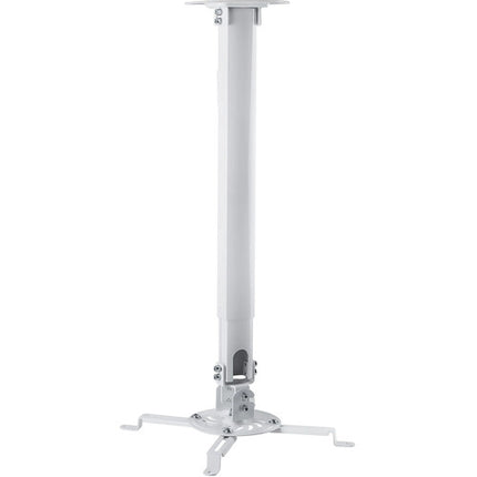 Mount-It! Soporte de techo universal para proyector blanco altura ajustable 21 a 34.5 pulgadas capacidad 29.7 lb