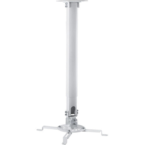 Mount-It! Soporte de techo universal para proyector blanco altura ajustable 21 a 34.5 pulgadas capacidad 29.7 lb