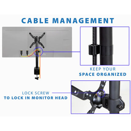 Mount-It! MI-709 Soporte de Escritorio para Monitores hasta 42" y 22 Libras