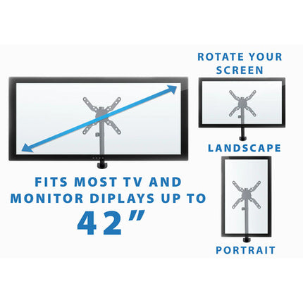 Mount-It! MI-709 Soporte de Escritorio para Monitores hasta 42" y 22 Libras