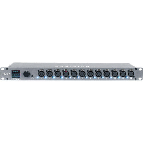 Obsidian Netron EN12 Pasarela Ethernet a DMX 12 Puertos OLED 1.8 Pulgadas 99 Cues