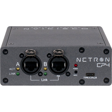 Obsidian Netron EP4 Gateway Ethernet a DMX 4 Puertos 5 Pines PoE USB