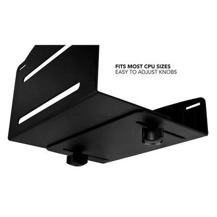 Mount-It! Soporte de pared para computadora capacidad 22 lb ancho ajustable 8.25 pulgadas con correas