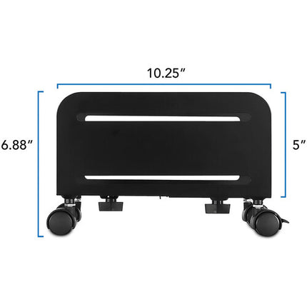 Mount-It! Soporte Metálico para CPU con Ruedas Giratorias Capacidad 22 lb ajuste 8.5"