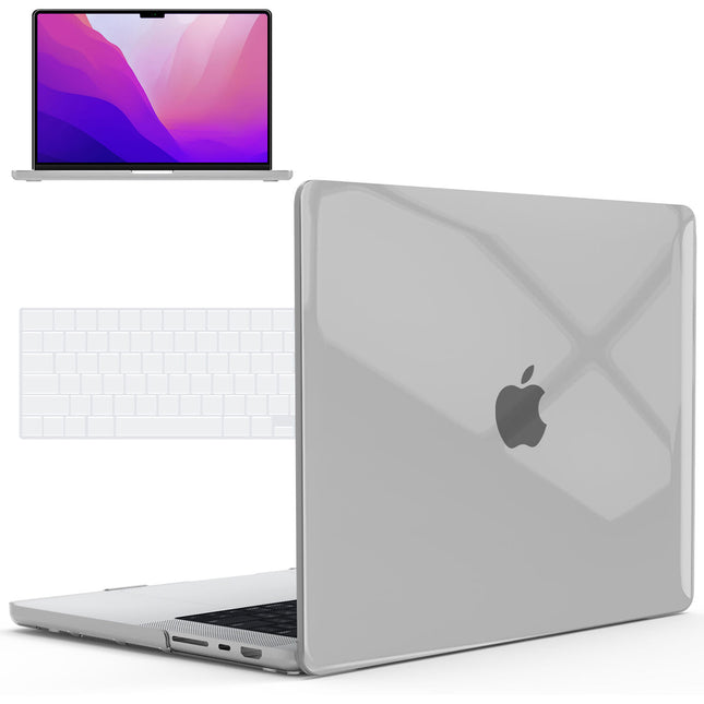 iBenzer Neon Party Funda Rigida Transparente para MacBook Pro 16" M1