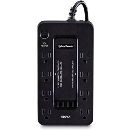 CyberPower 8 Tomas UPS 450VA 260W 890 Julios Protección Antisobretensión