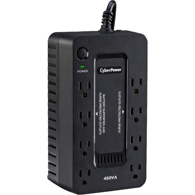 CyberPower 8 Tomas UPS 450VA 260W 890 Julios Protección Antisobretensión