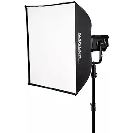 Nanlux Square Softbox 39.4x39.4 pulgadas Interior Plateado con Rejilla Eggcrate
