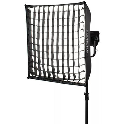 Nanlux Square Softbox 39.4x39.4 pulgadas Interior Plateado con Rejilla Eggcrate