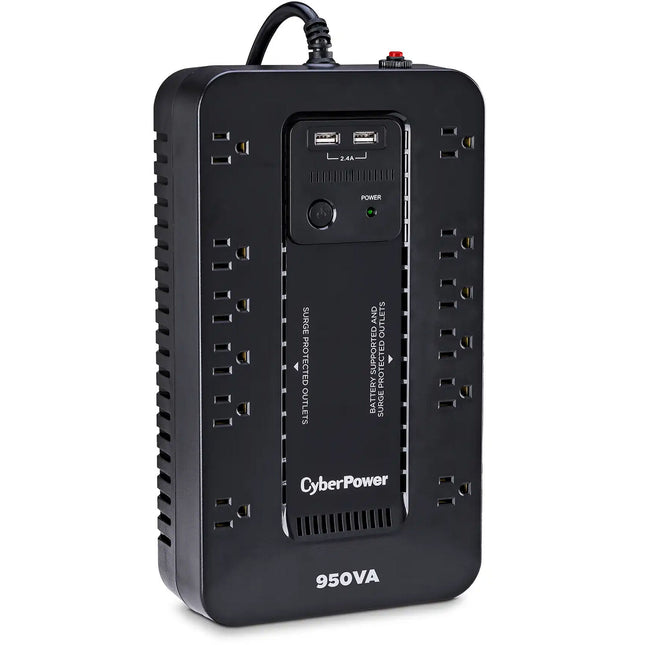 CyberPower UPS de Respaldo 12 Enchufes 950VA 510W 2 Puertos USB