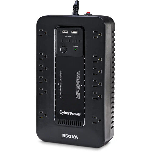 CyberPower UPS de Respaldo 12 Enchufes 950VA 510W 2 Puertos USB