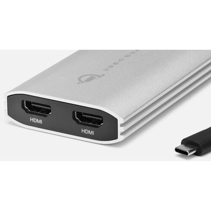 OWC USB-C a adaptador dual HDMI 4K con 2 puertos HDMI 2.0 60 Hz