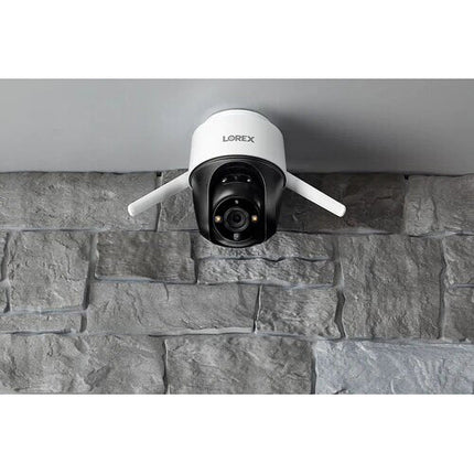 Lorex Fusion F461AQD-E Cámara de seguridad Wi-Fi exterior 4MP 2560x1440p con visión nocturna y kit de montaje