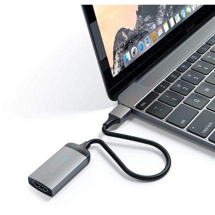 Satechi Adaptador USB Tipo-C a HDMI Espacio Gris 4K 60Hz Plug Play
