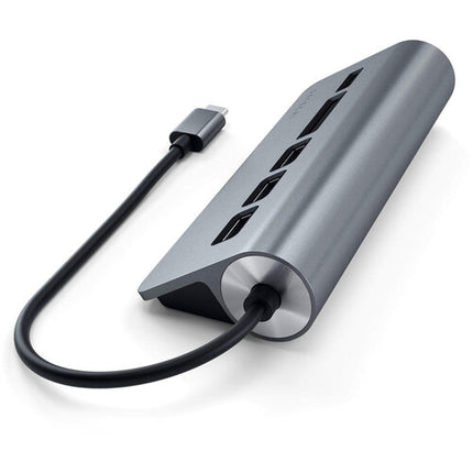 Satechi USB Type-C Combo Hub espacio gris múltiple USB 3.2 y ranuras SD microSD