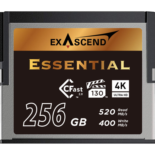 Exascend 256GB CFX Serie Tarjeta de Memoria CFast 2.0 550MBs Lectura 530MBs Escritura