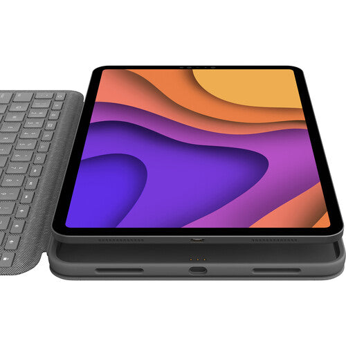 Logitech Folio Touch Funda Teclado con Trackpad para iPad Air 4ª y 5ª Gen Oxford Grey Retroiluminado y Protección Completa